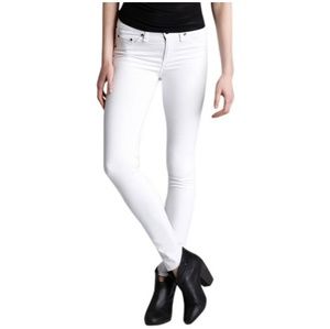 Rag & bone white skinny jean size 27
